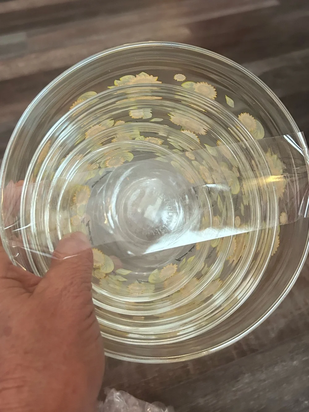 5 VTG Sunflower Nesting Bowls Durable Heat Resistant Kitchen Serving Dishes